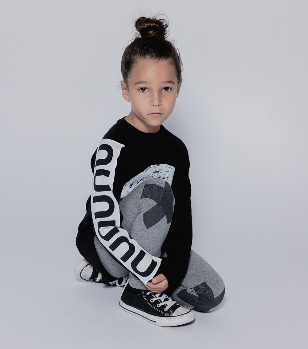 Kid | Double X Leggings | Dusty Heather Grey