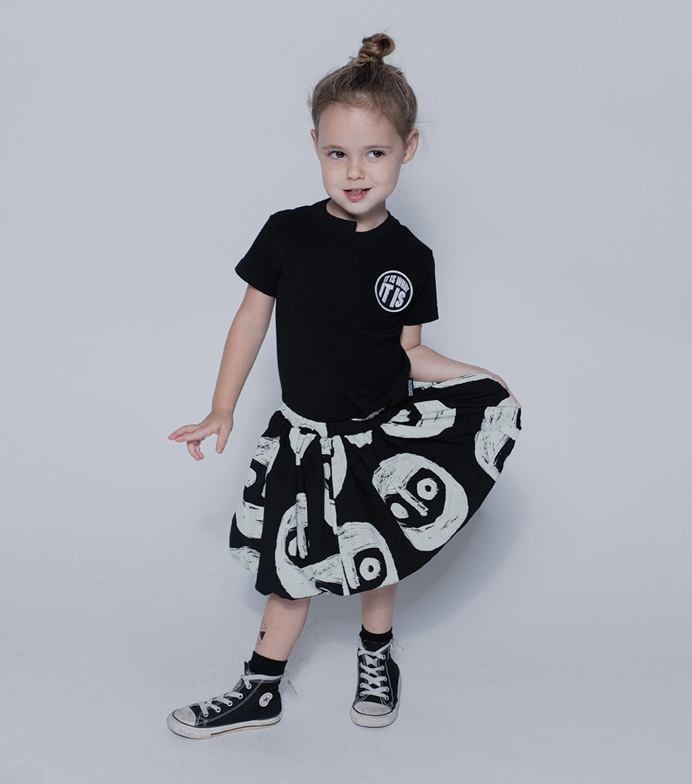 Kid | Voile Warriors Skirt | White