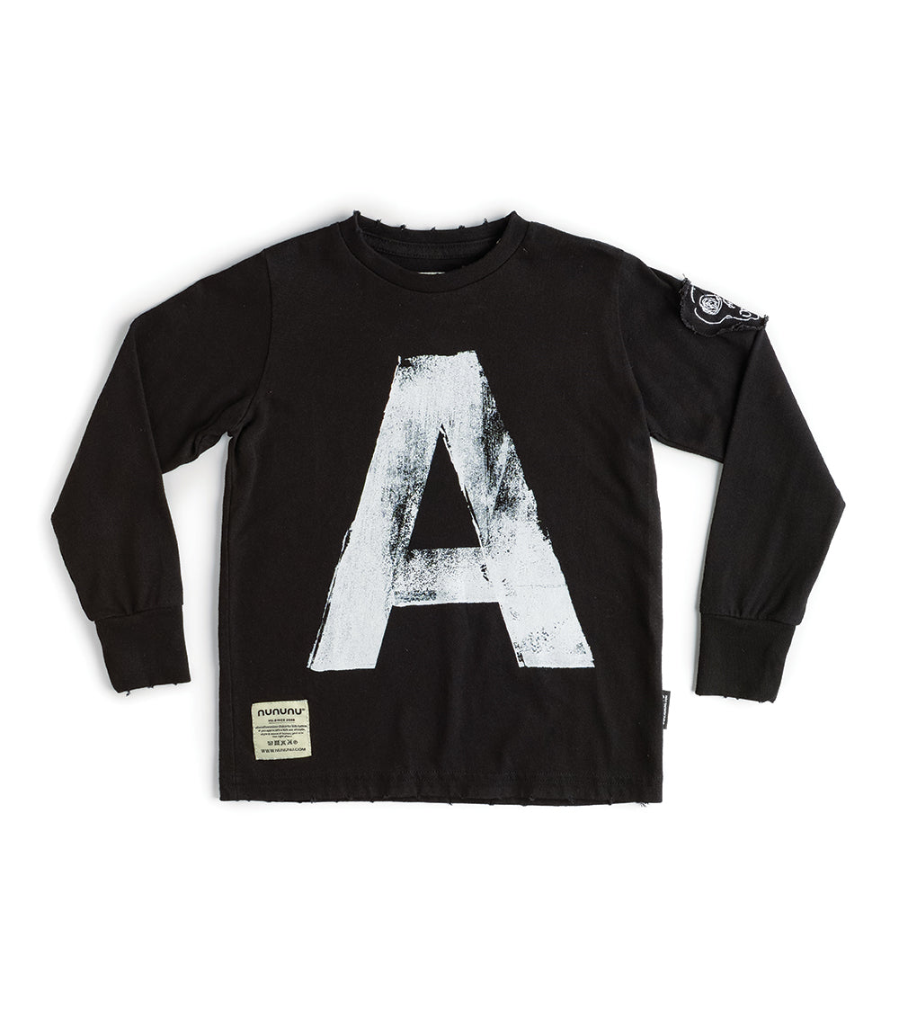 Kid | "A" Shirt | Black