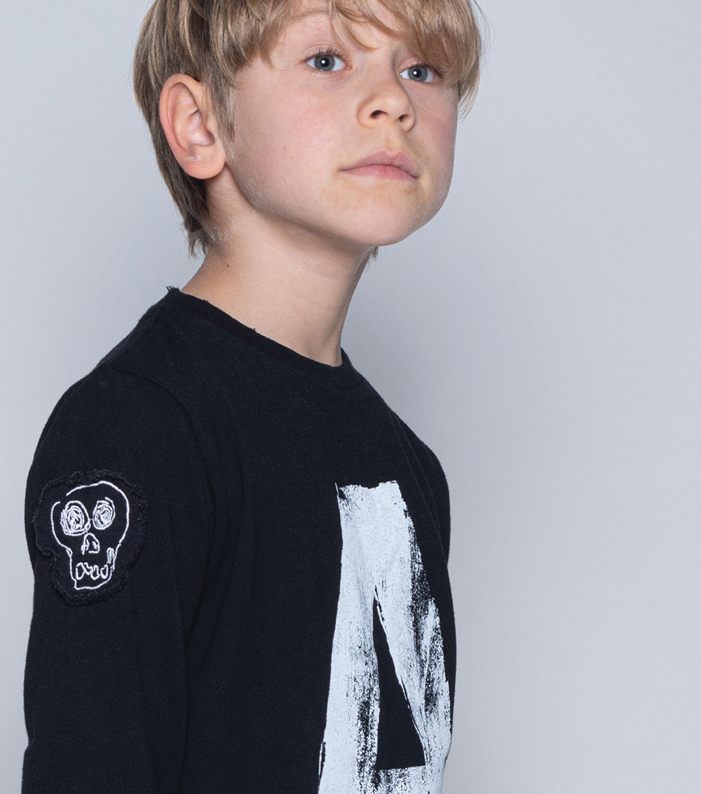 Kid | "A" Shirt | Black