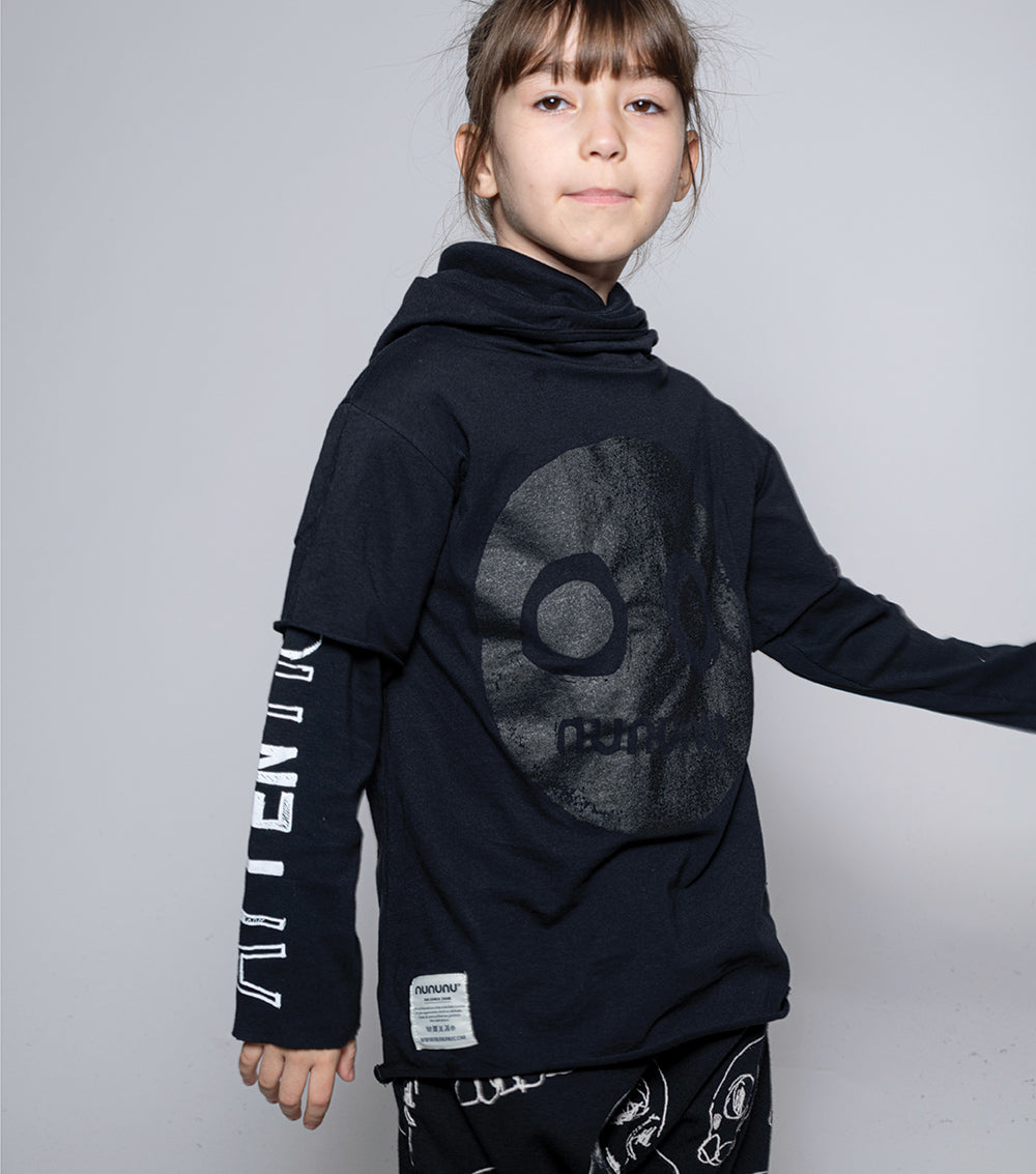 Kid | Nununu Smile Ninja Shirt | Black