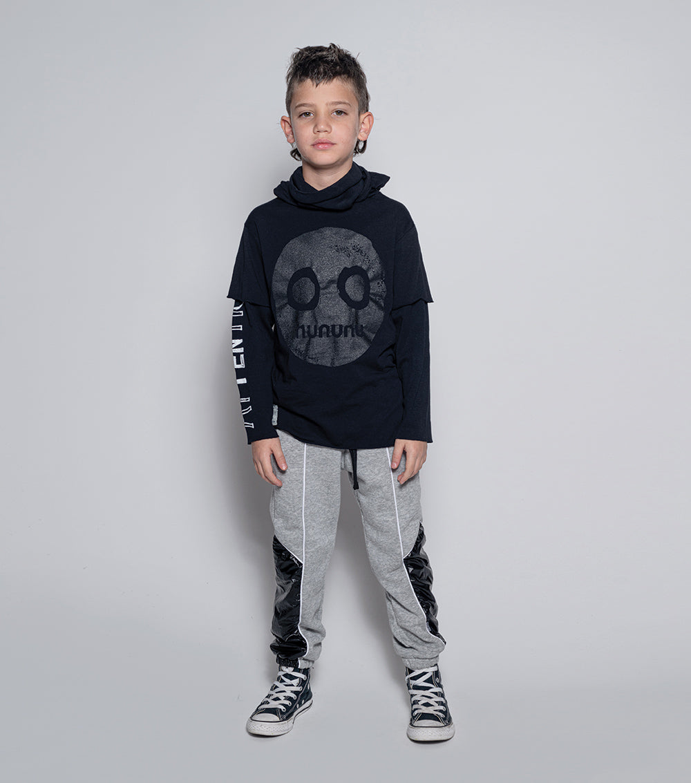 Kid | Nununu Smile Ninja Shirt | Black