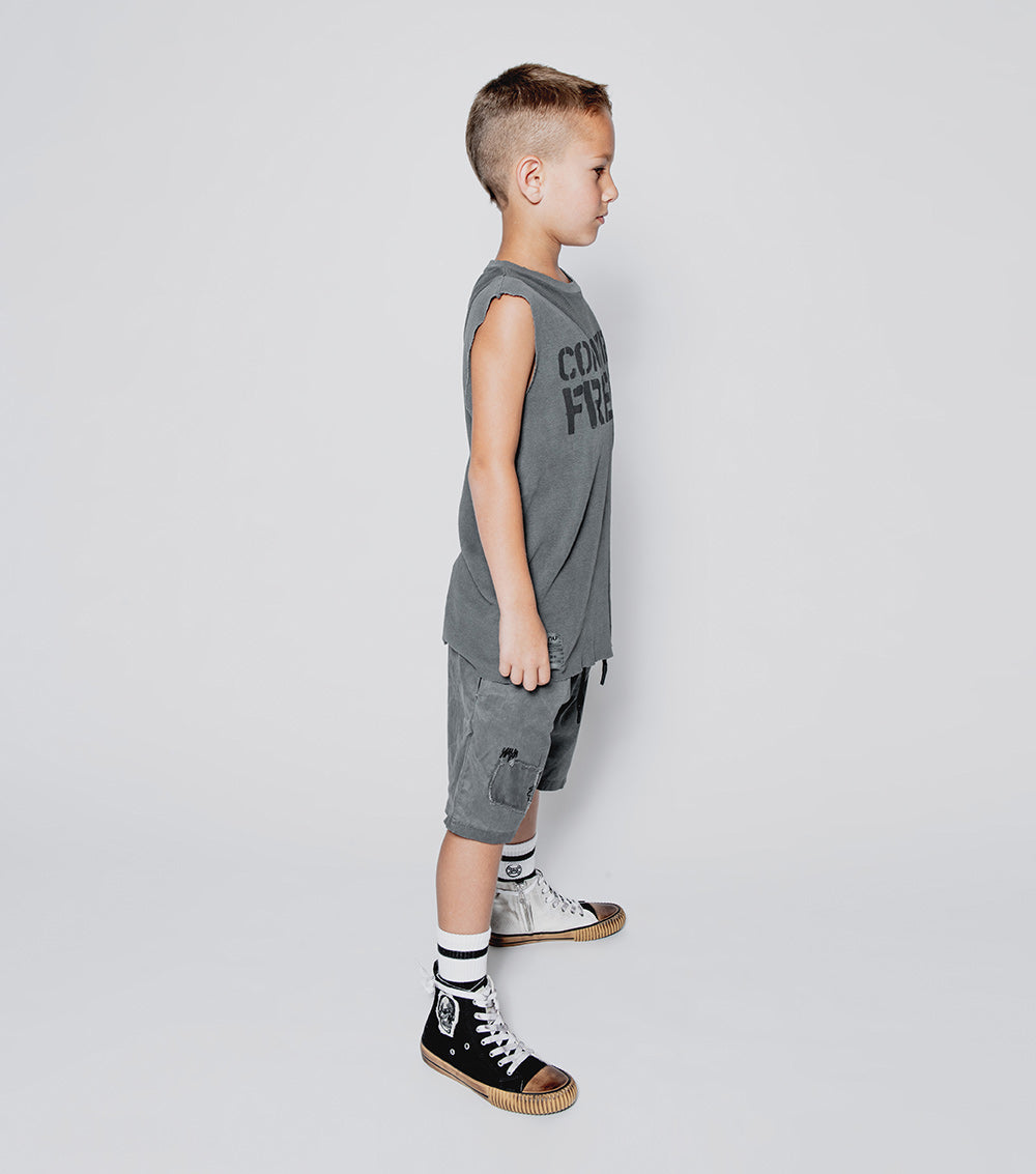 Kid | Control Freak Sleeveless Shirt | Vintage Grey