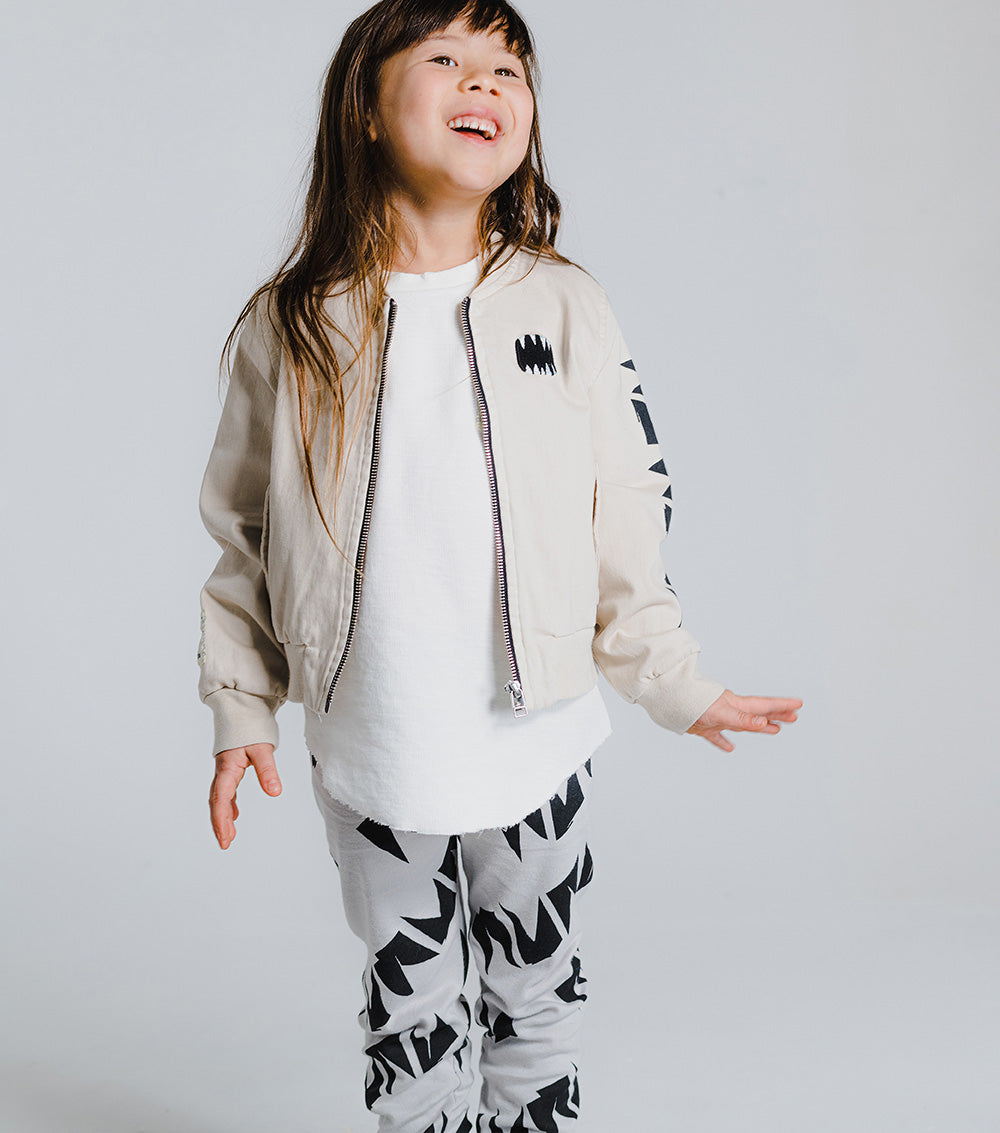 Kid | Woven Bomber Jacket | Natural