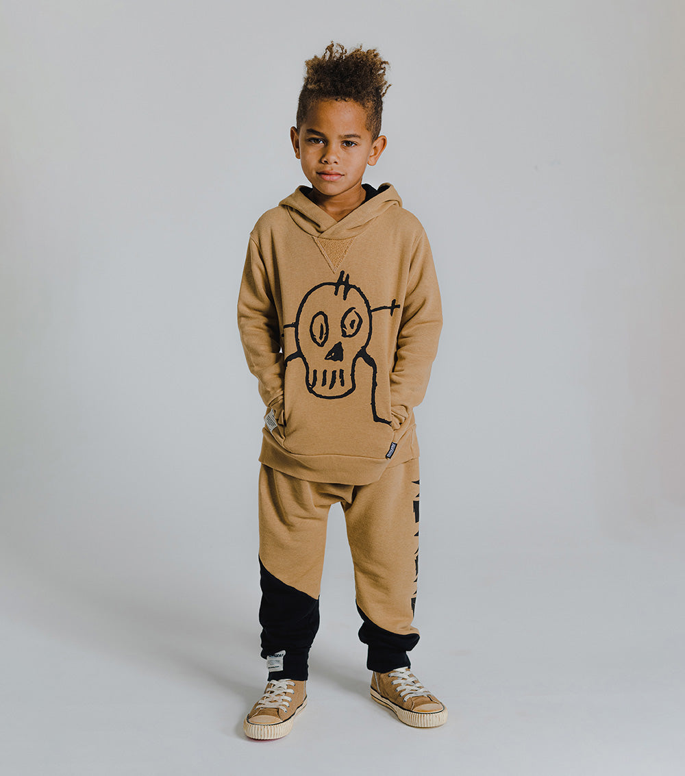 Kid | Colorblock Nununu Baggy Pants | Mocha