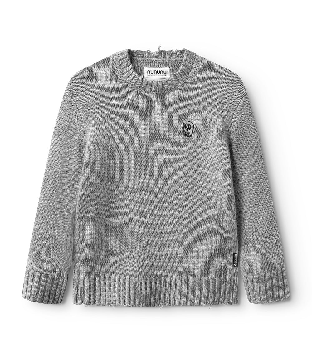 Kid | Frayed Knit | Heather Grey
