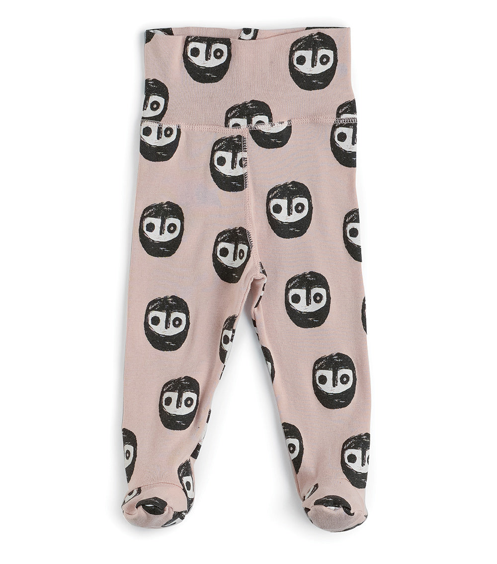 Newborn | The Warriors Footed Leggings | Powder Pink