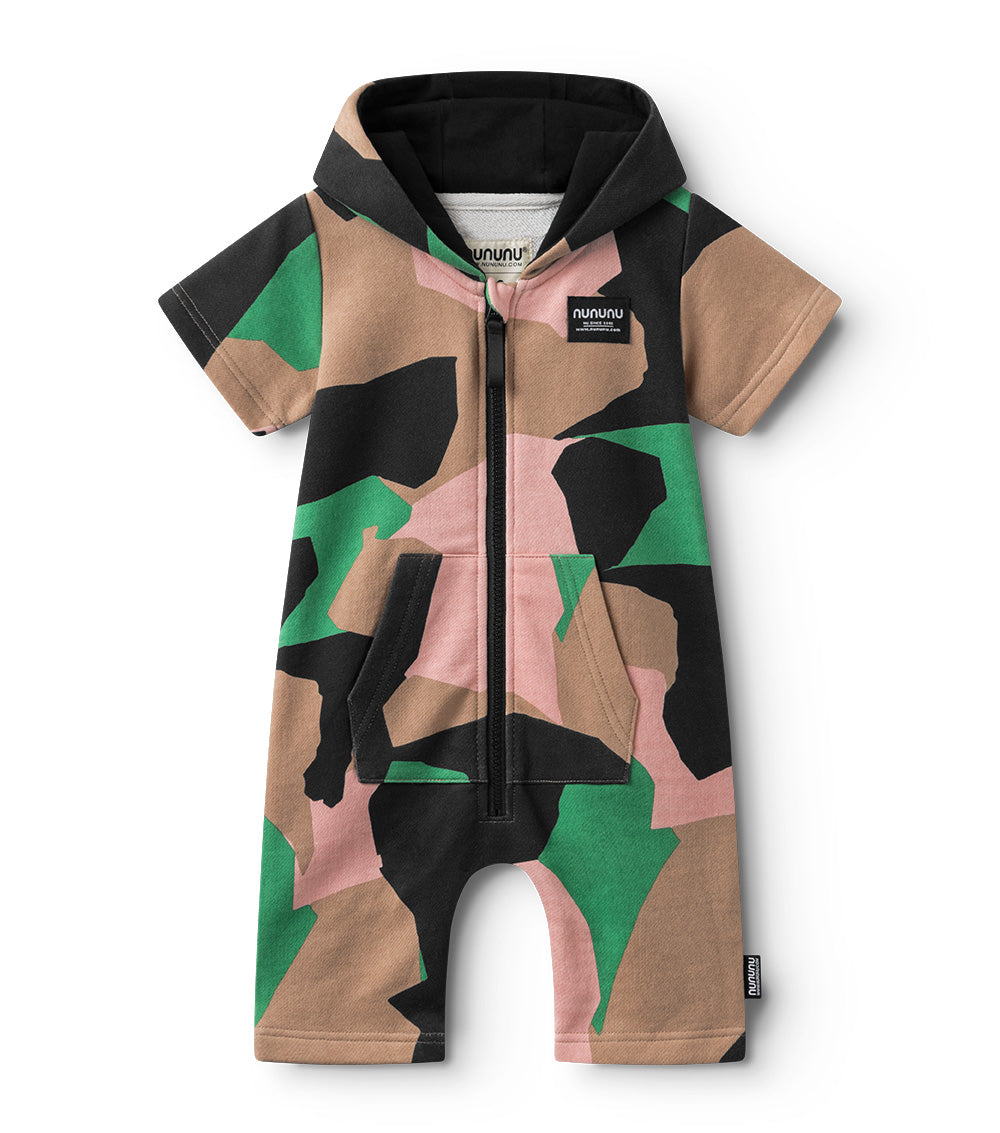 Unisex | Camouflage Hooded Overall | Camouflage