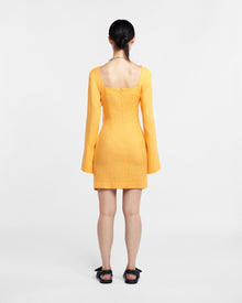 Womens | Gilia Ruched-Front Dress | Orange Pf23