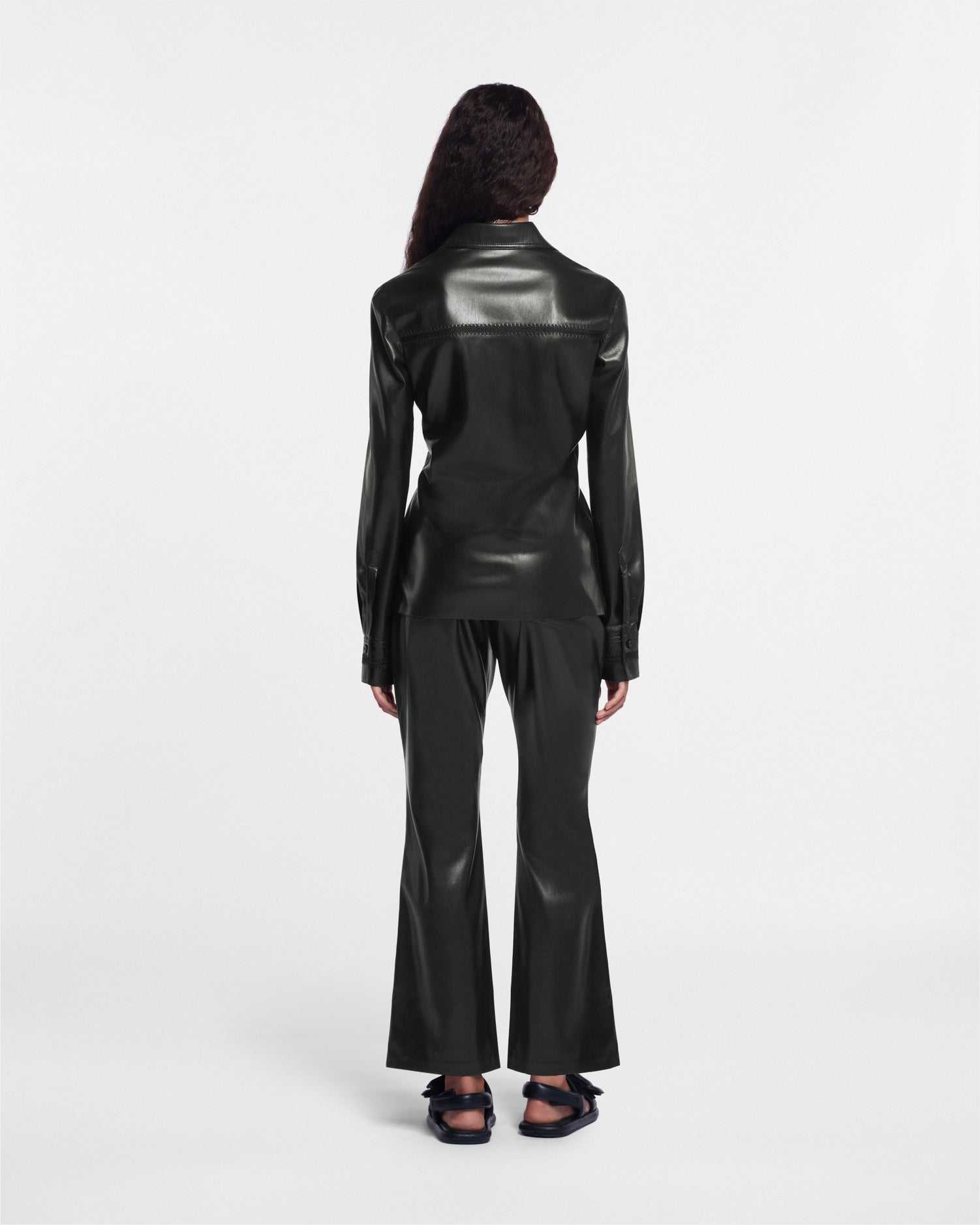 Womens | Jesca Saleokobor Alt-Leather Pants | Black