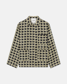 Womens | Kamala Printed Silk-Twill Shirt | Diamond Check