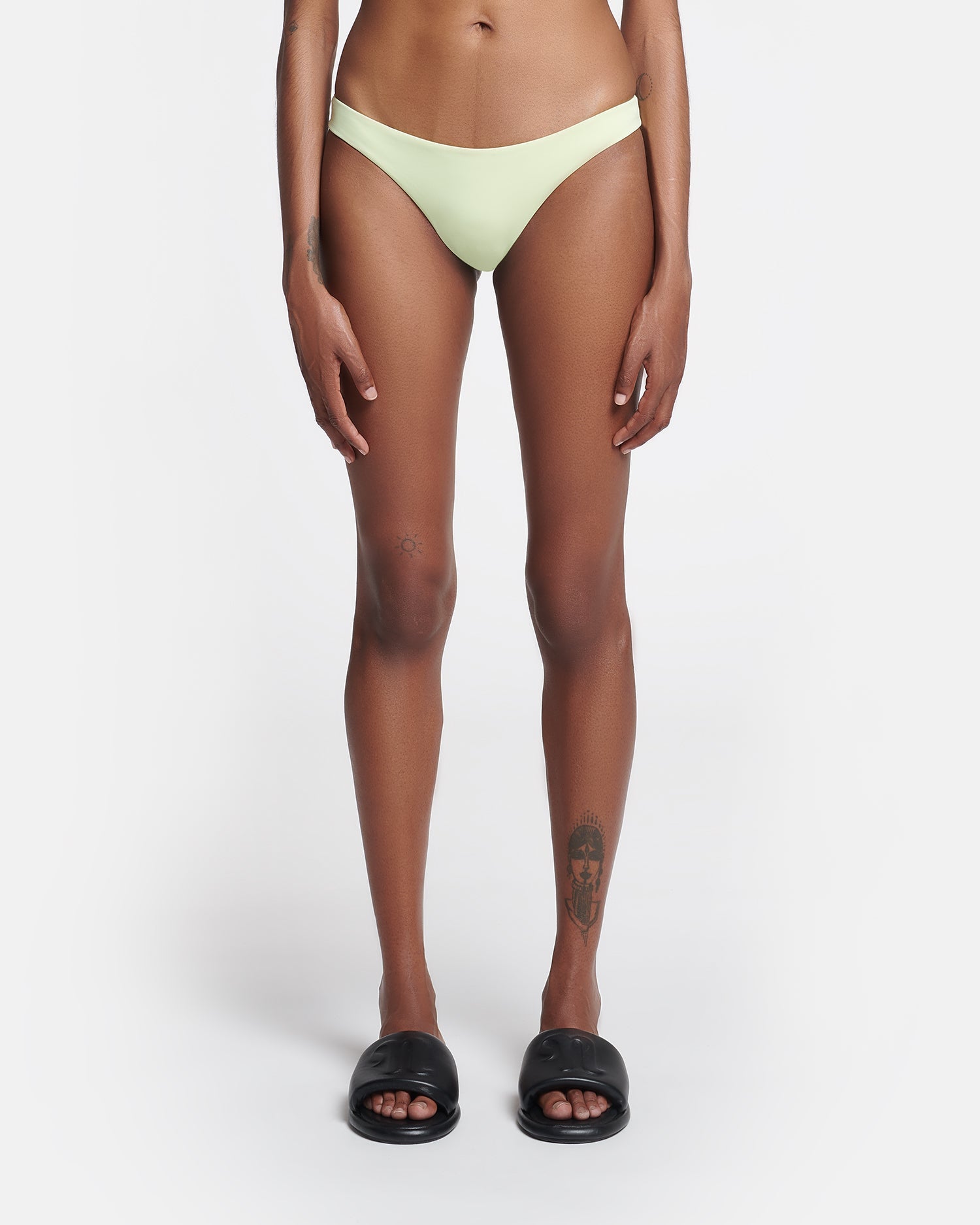 Womens | Merve Bikini Bottoms | Shadow Lime