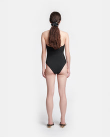 Womens | Milana Crossover Halterneck Swimsuit | Anthracite