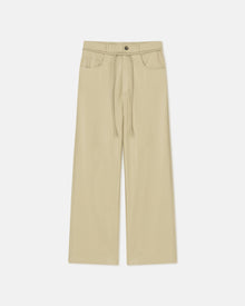 Womens | Sato Belted Okobor Pants | Pale Olive