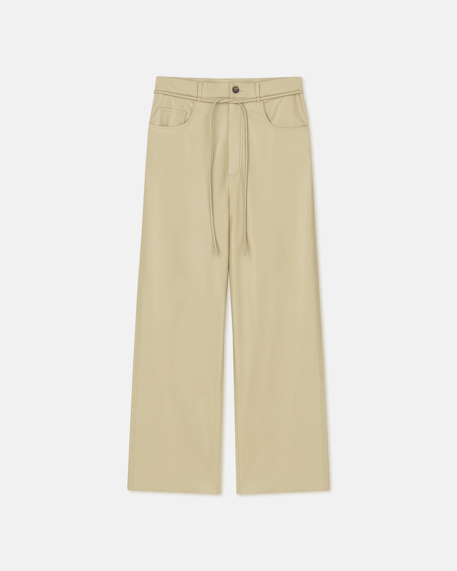 Womens | Sato Belted Okobor Pants | Pale Olive