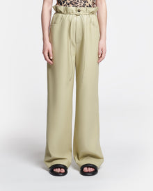 Womens | Sato Belted Okobor Pants | Pale Olive