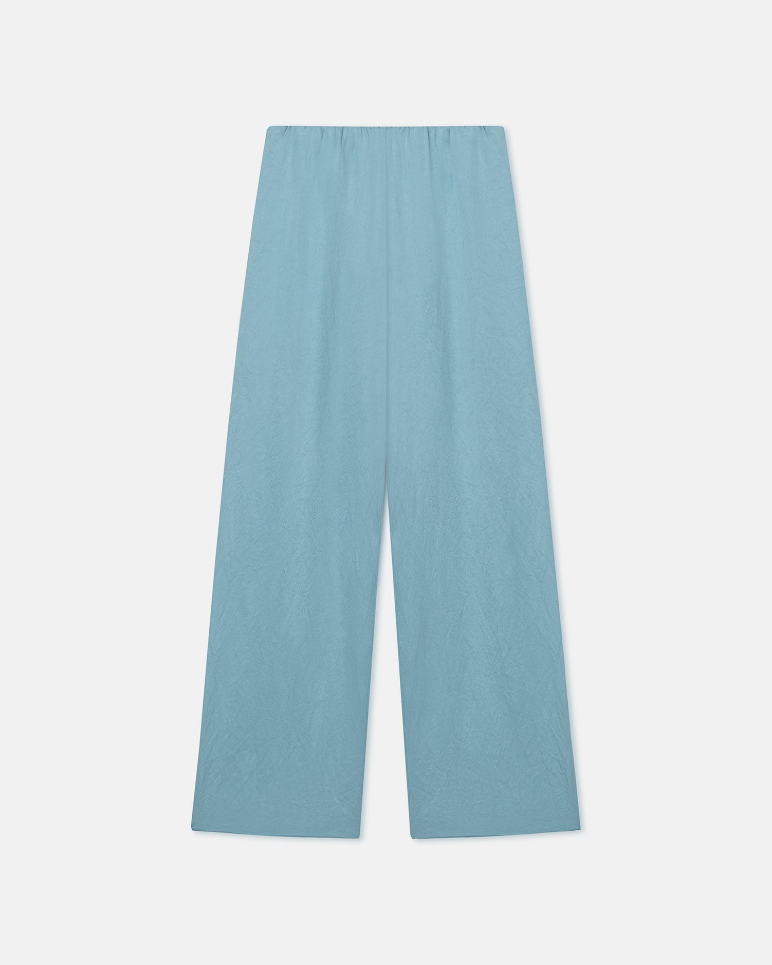 Womens | Brenda Crinkled-Satin Pants | Aqua