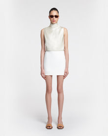 Womens | Briel Tailored Mini Skirt | Off White