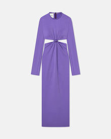 Womens | Bonno Cut-Out Crisp-Satin Maxi Dress | Iris