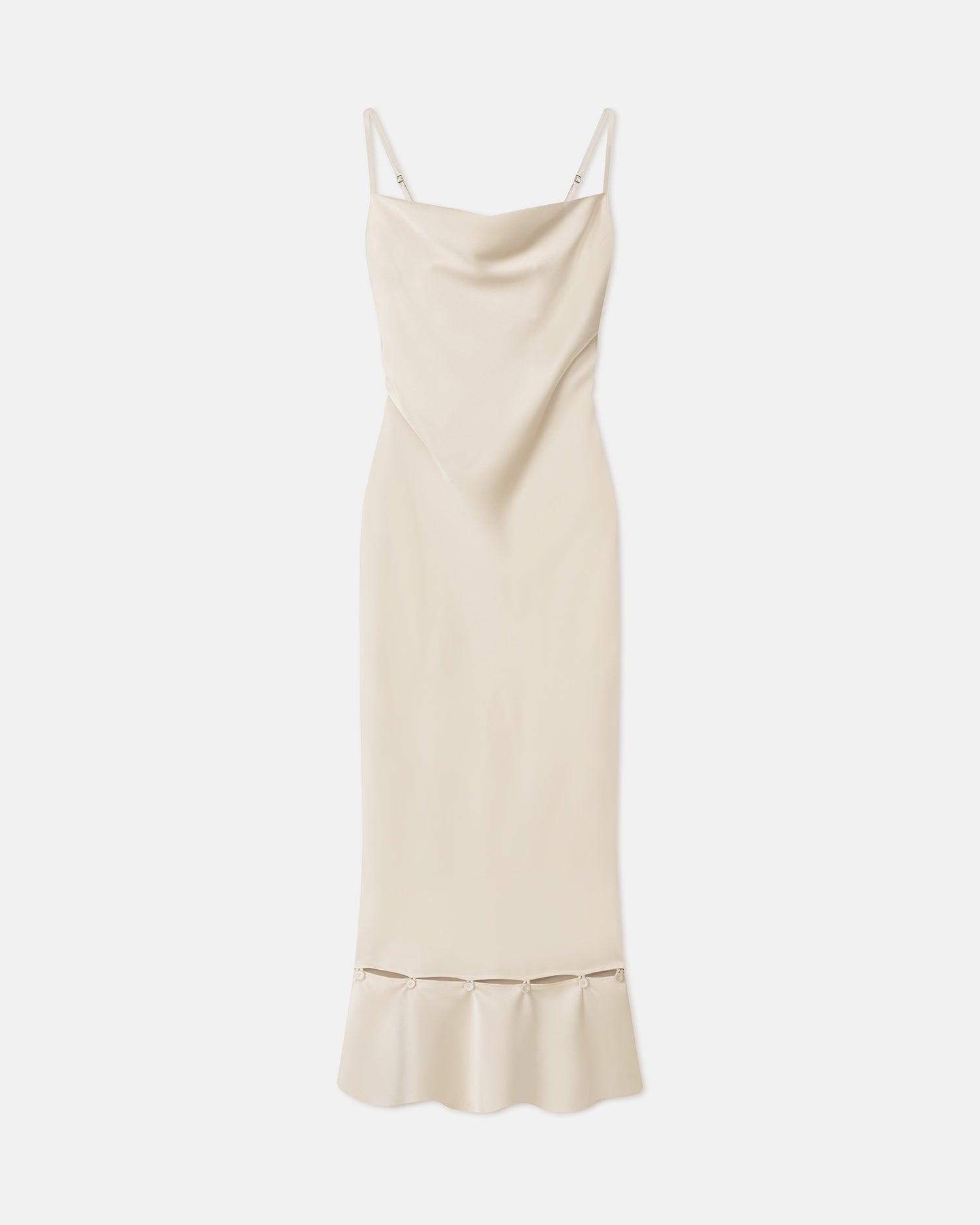 Womens | Renny Slip Satin Maxi Dress | Creme