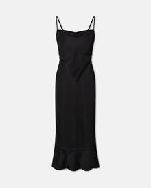 Womens | Renny Slip Satin Maxi Dress | Black