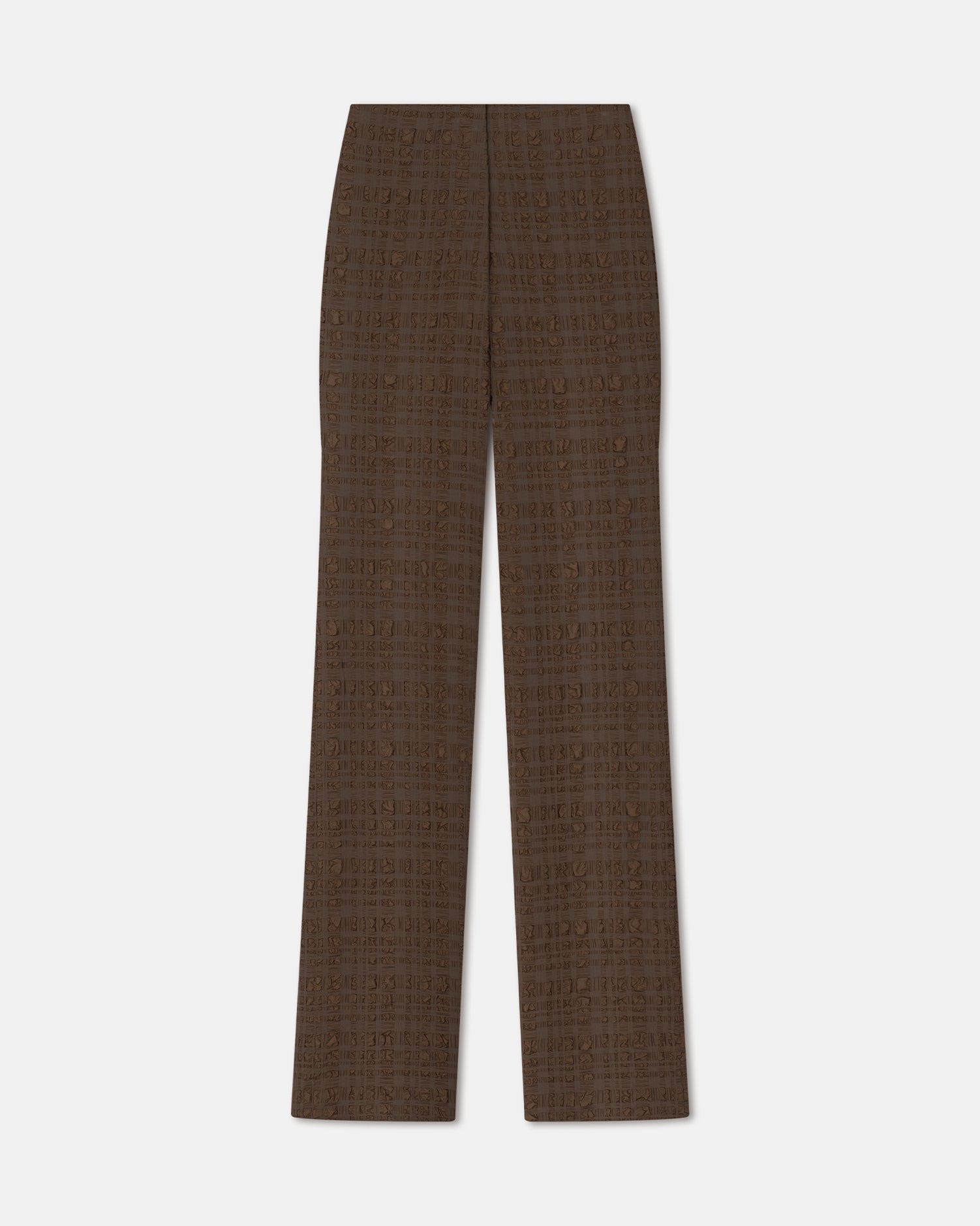 Womens | Juna Seersucker Pants | Dark Brown