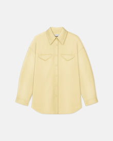 Womens | Kaysa Okobor Alt-Leather Shirt | Lemongrass