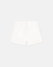 Womens | Elza Okobor Alt-Leather Shorts | White