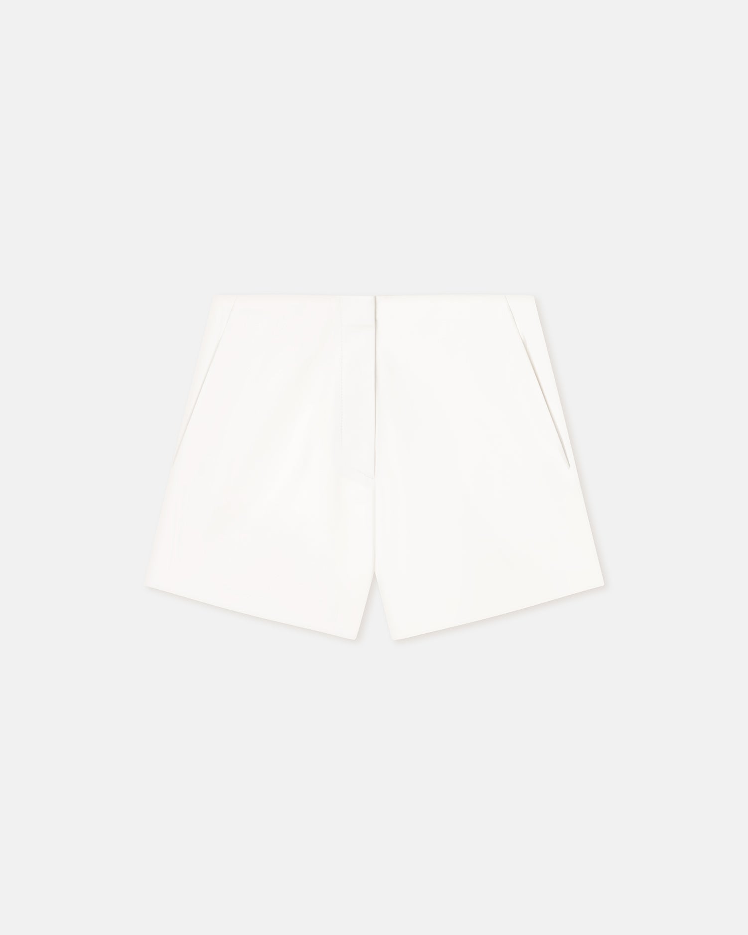 Womens | Elza Okobor Alt-Leather Shorts | White