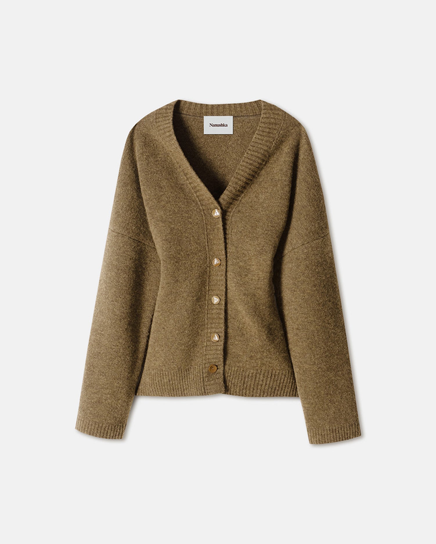 Womens | Fara Fluffy Knit Cardigan | Custard