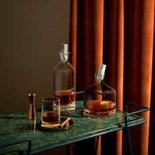 Alba Whisky Bottle - Tall | Clear Crystal/Marble