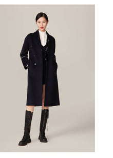 Ngari Cashmere Coat | Navy