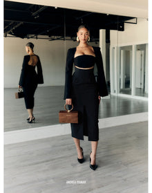 Nita Midi Dress | Black