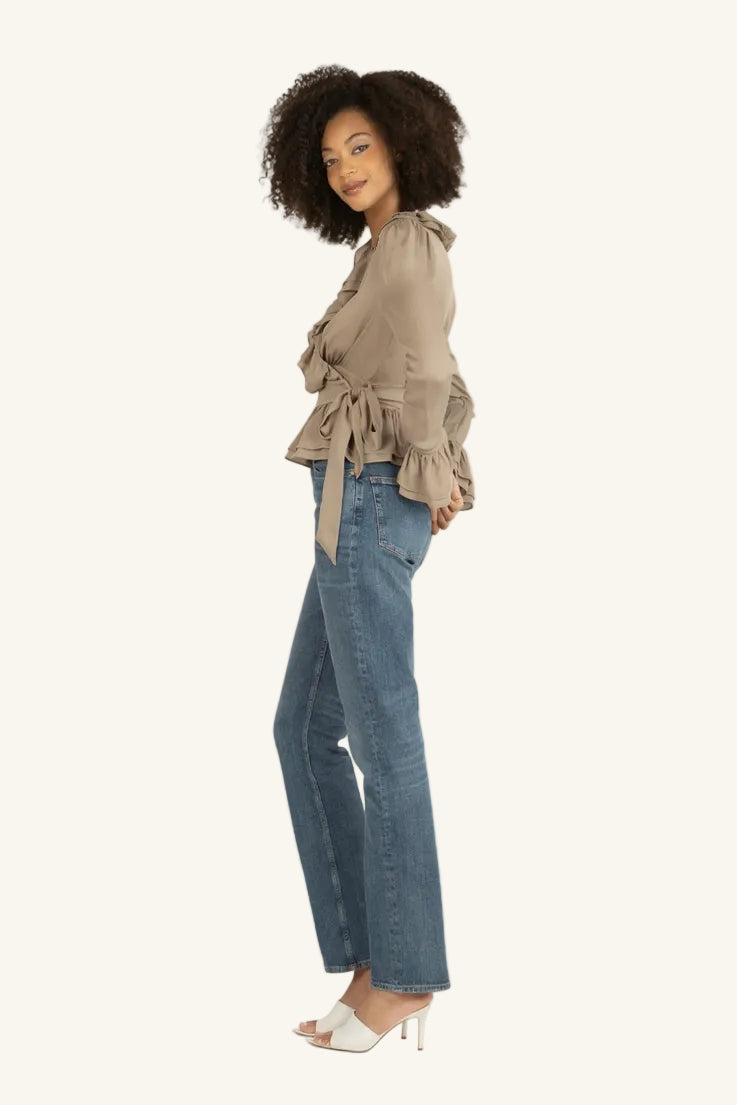 Noelle Blouse | Taupe