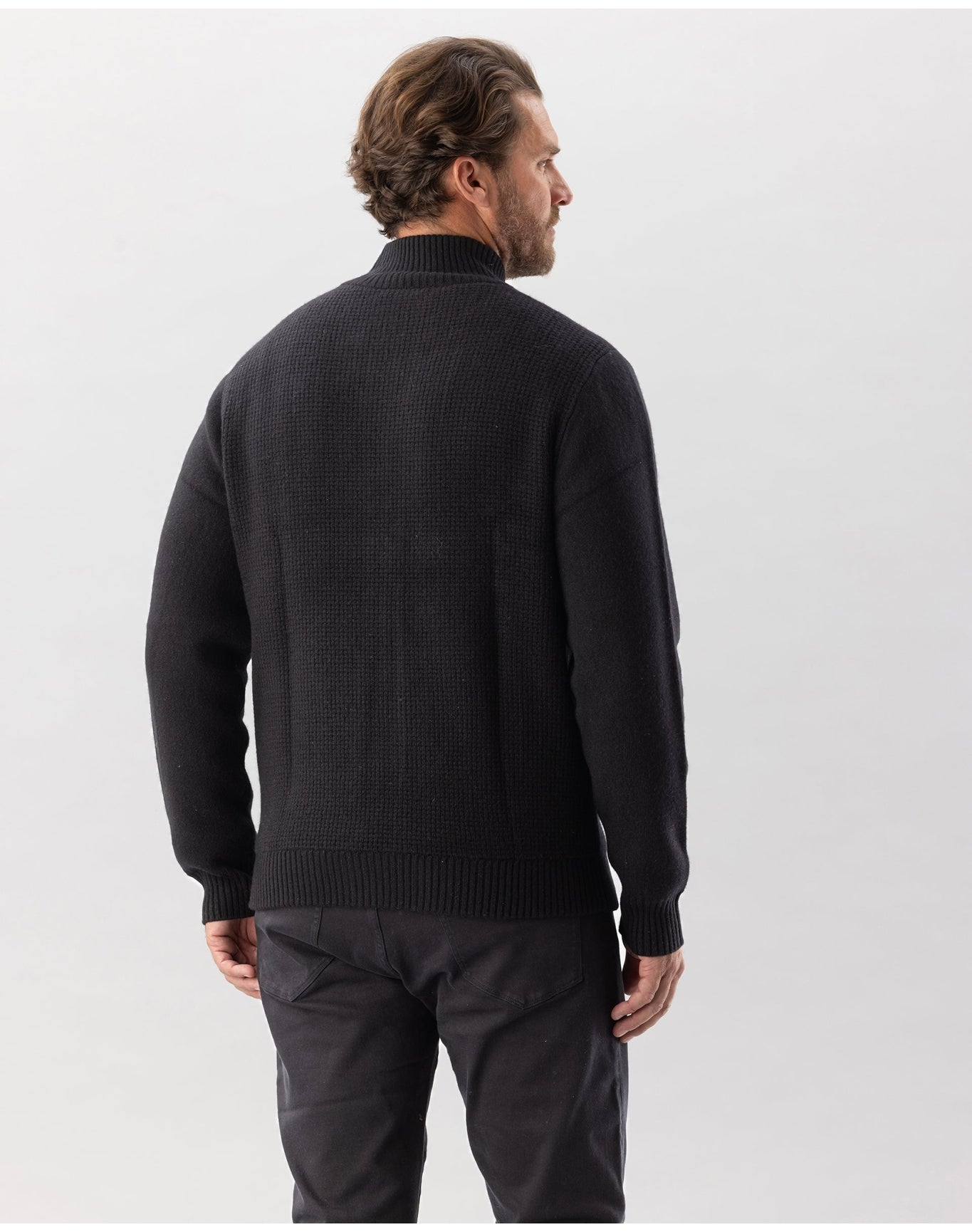 Nomad1942 | Men | Amsterdam Zip Sweater | Black