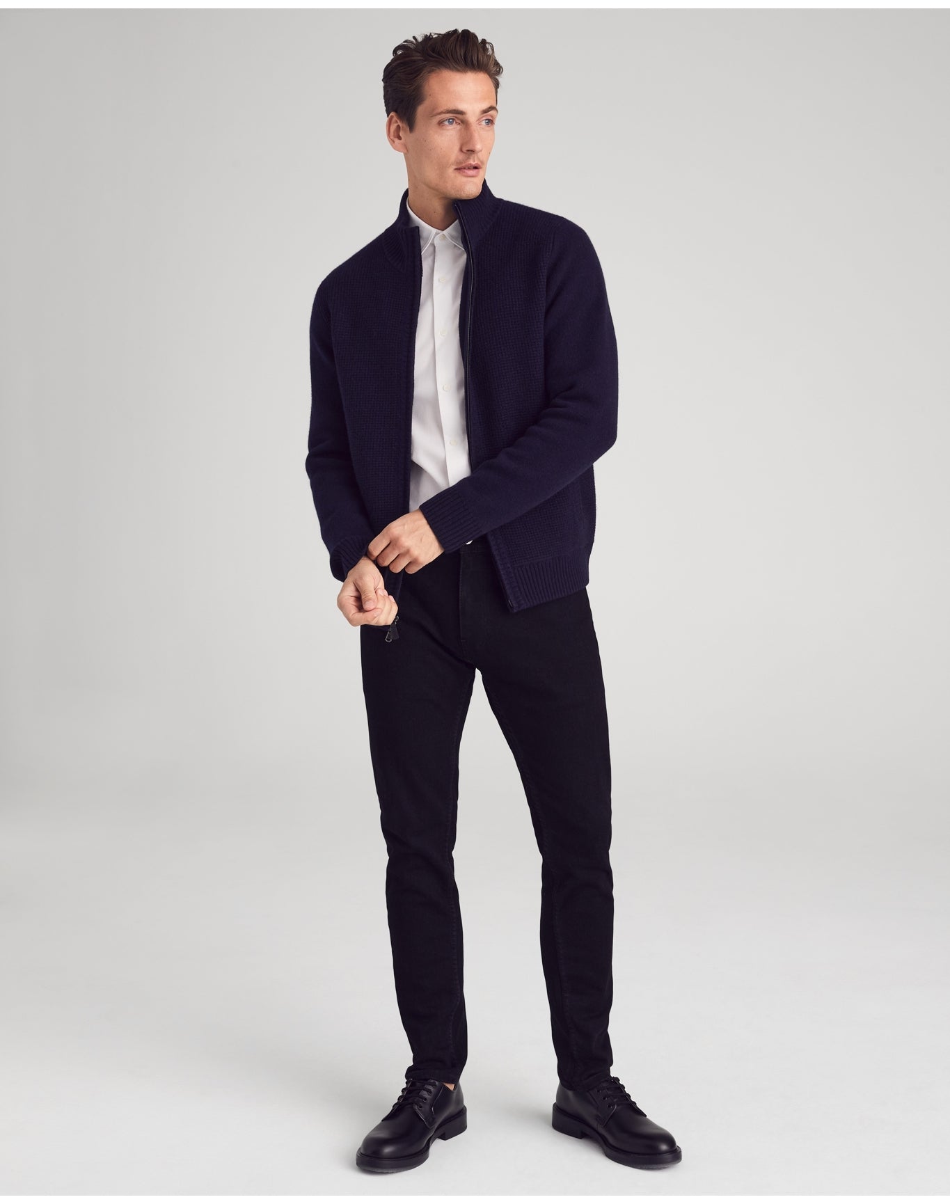 Nomad1942 | Men | Amsterdam Zip Sweater | Twilight