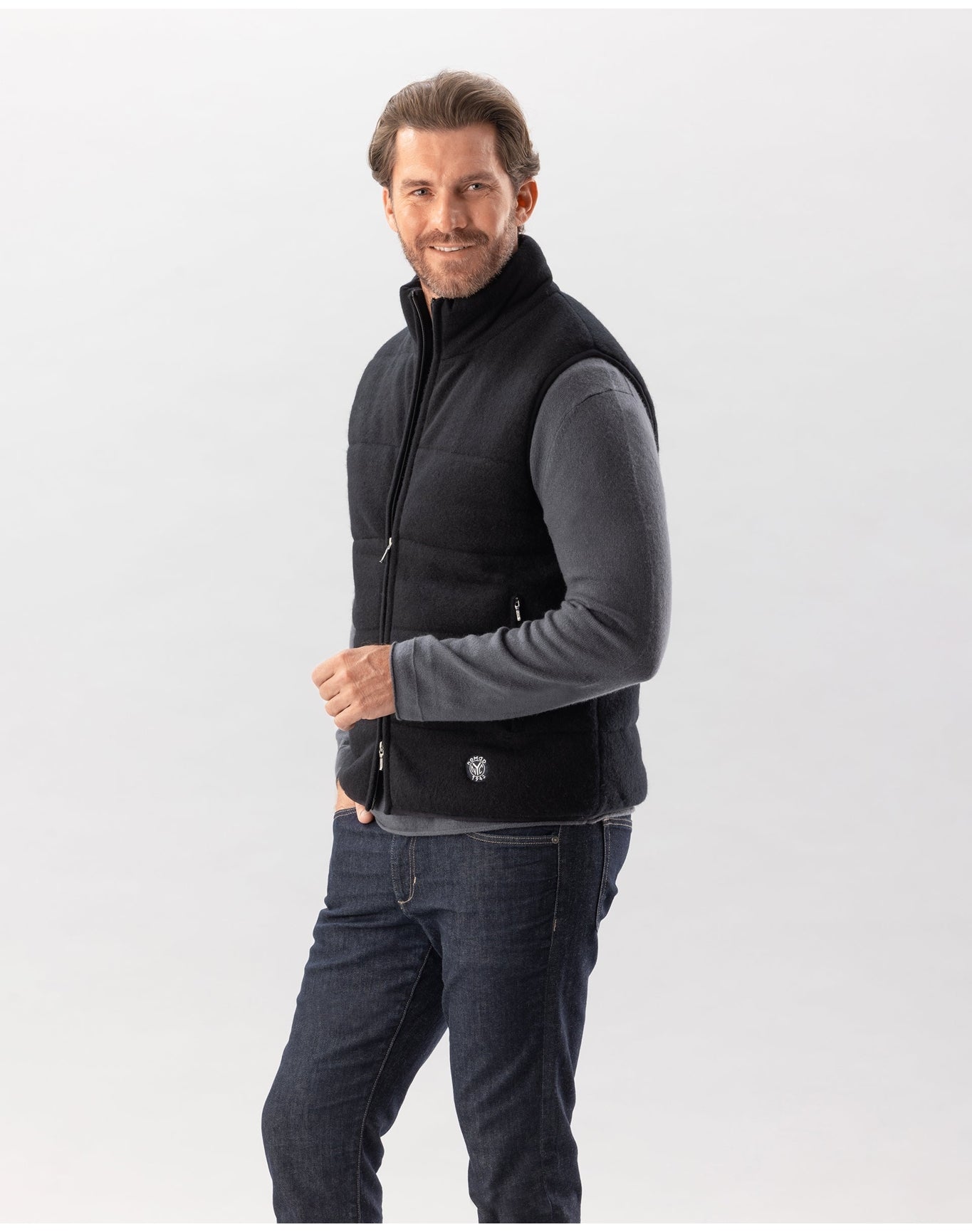 Nomad1942 | Men | Fordham Quilted Vest | Black