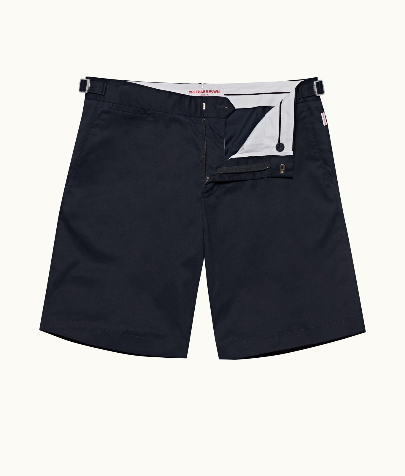 Norwich Silk Tailored Fit Cotton-Silk Shorts | Night Iris