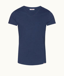 OB-V Denim Tailored Fit V-Neck T-Shirt | Denim Pigment