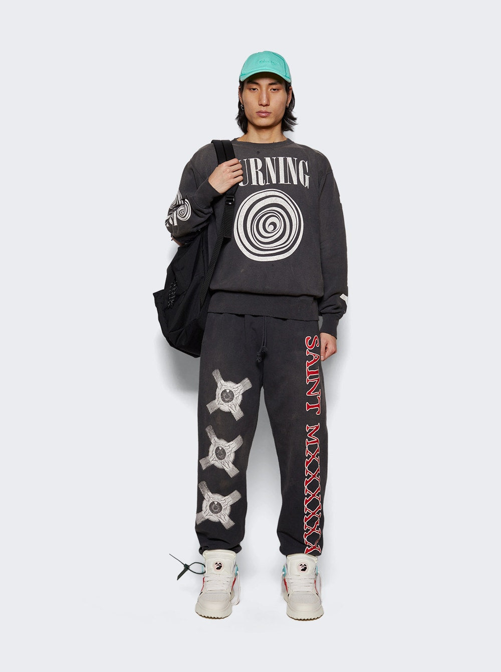 Men | OBJECTS IV LIFE | Logo Cap | Ashram Green