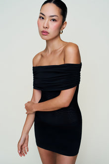 Womens | Talia Mesh Mini Dress | Black