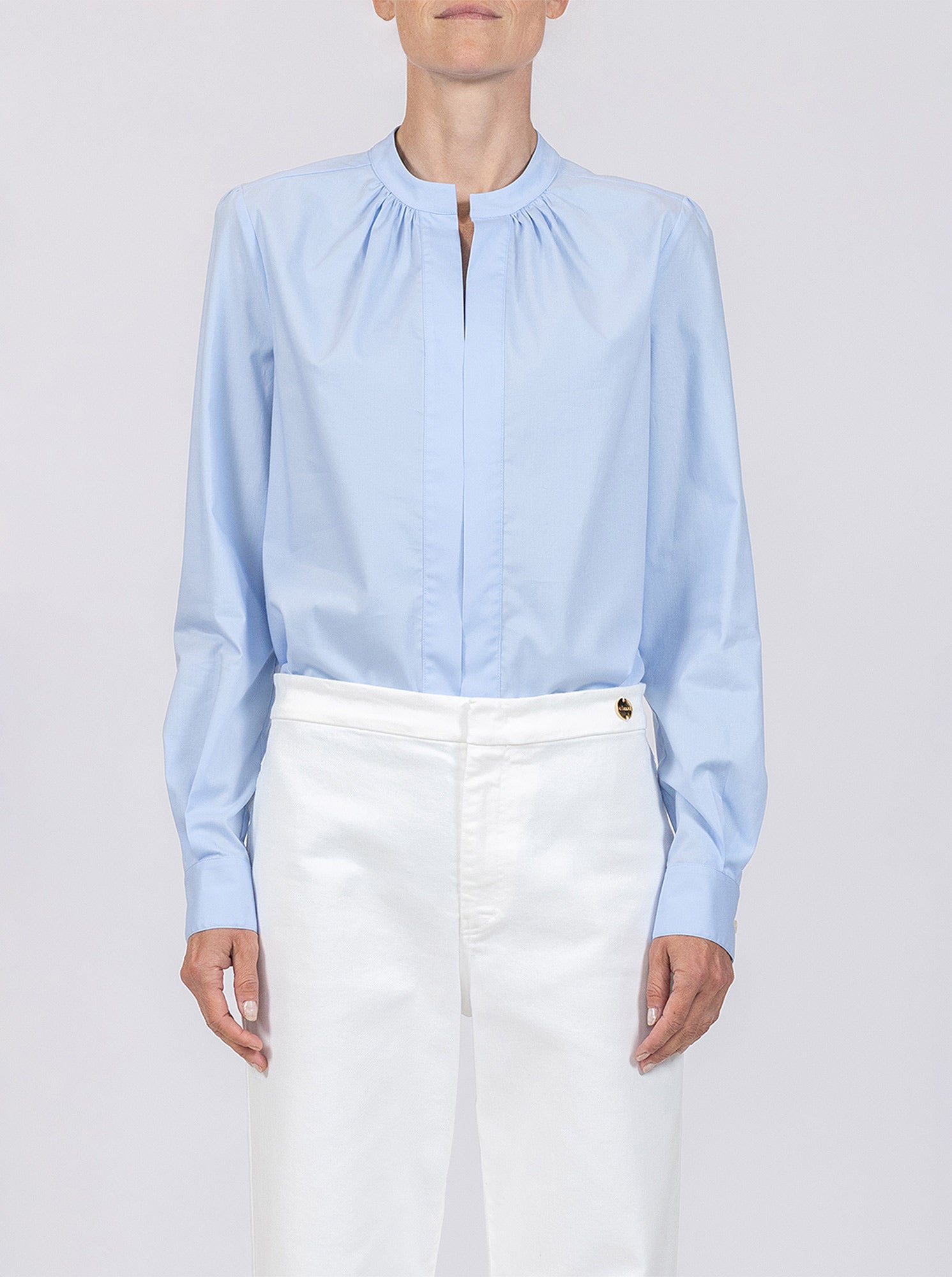 Olympia Long Sleeve Shirt | Pale Blue