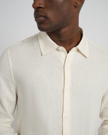 Mens | Standard Long Sleeve Linen Shirt | Oat