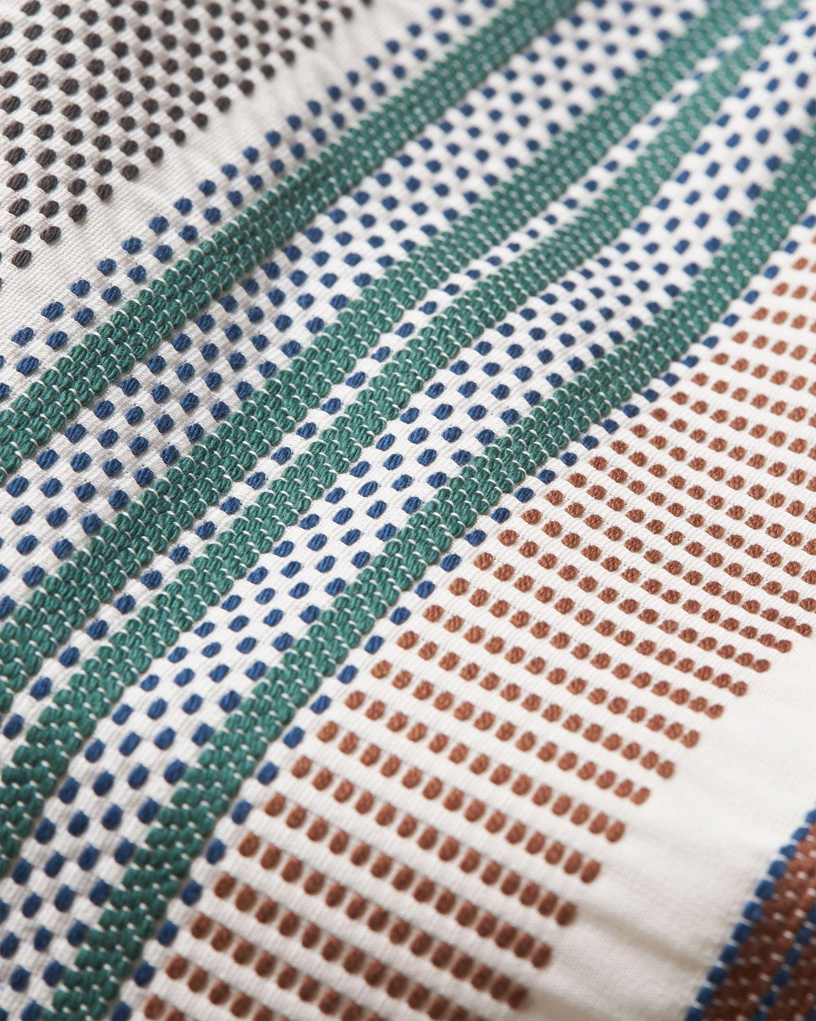 Alex Relaxed Fit Canvas Drawcord Shorts in Multi-Stitch Stripe Woven In Italy | Multi