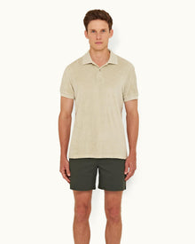 Forest Night Mid-Length Cotton Twill Shorts | Forest Night