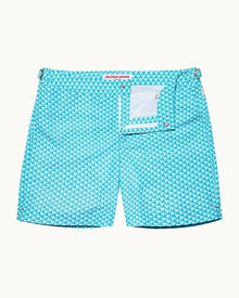 Bulldog Crystal Sea Gyre Mid-Length Swim Shorts | Crystal Sea