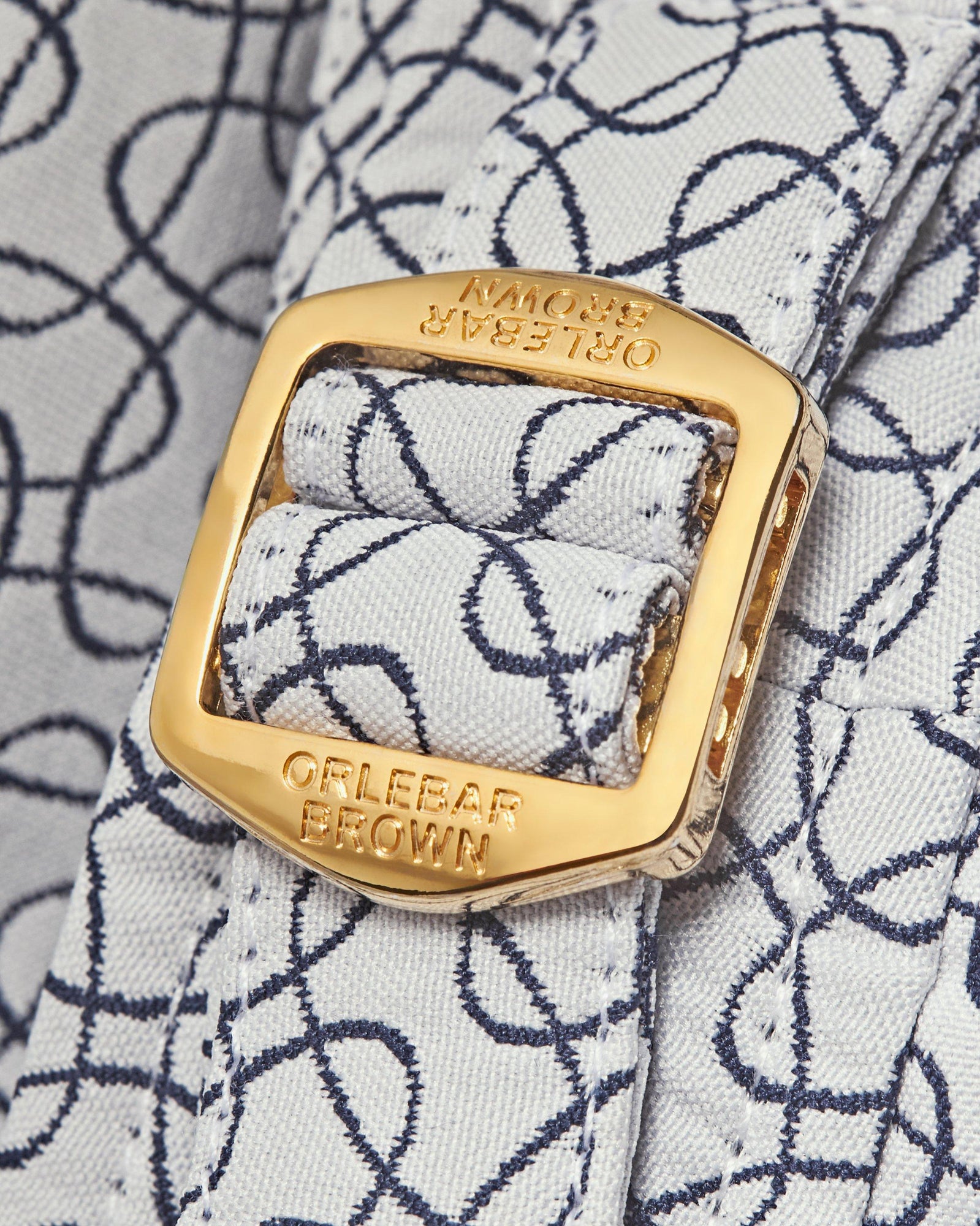 Bulldog White Sand/Night Iris Geometric Orb Jacquard Mid-Length Swim Shorts | White Sand/Night Iris