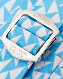 Bulldog Horizon Blue/Cloud Maro Geo Print Mid-Length Swim Shorts | Horizon Blue/Cloud