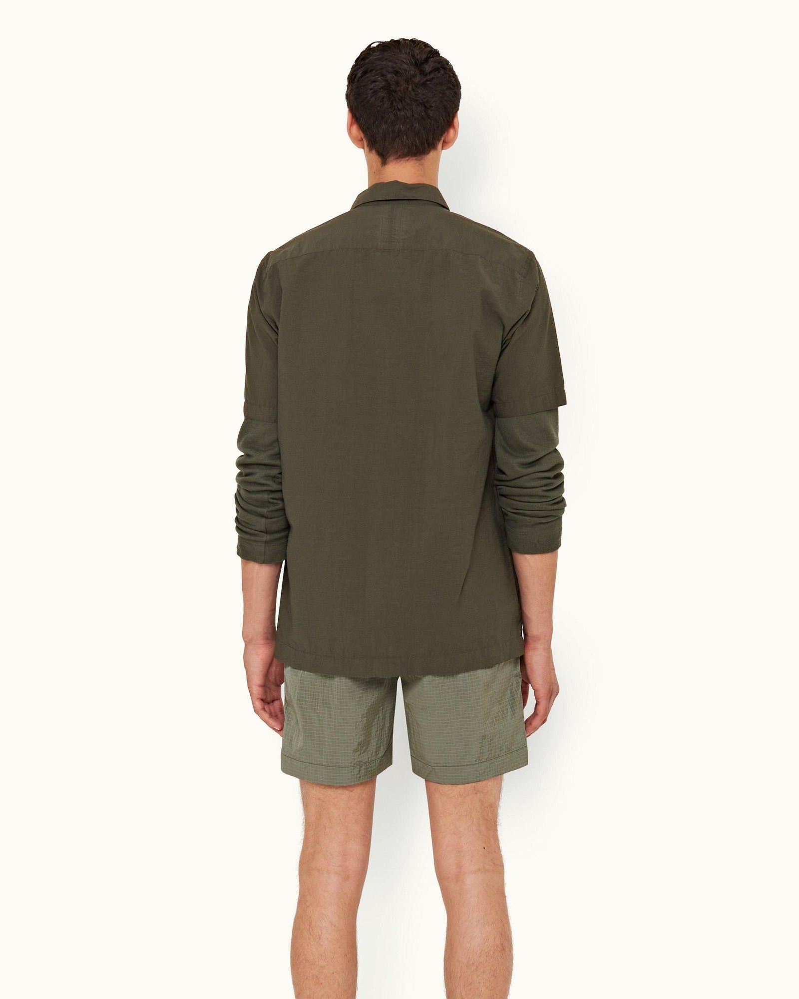 Parachute Green Ripstop Mid-Length Swim Shorts | Parachute Green