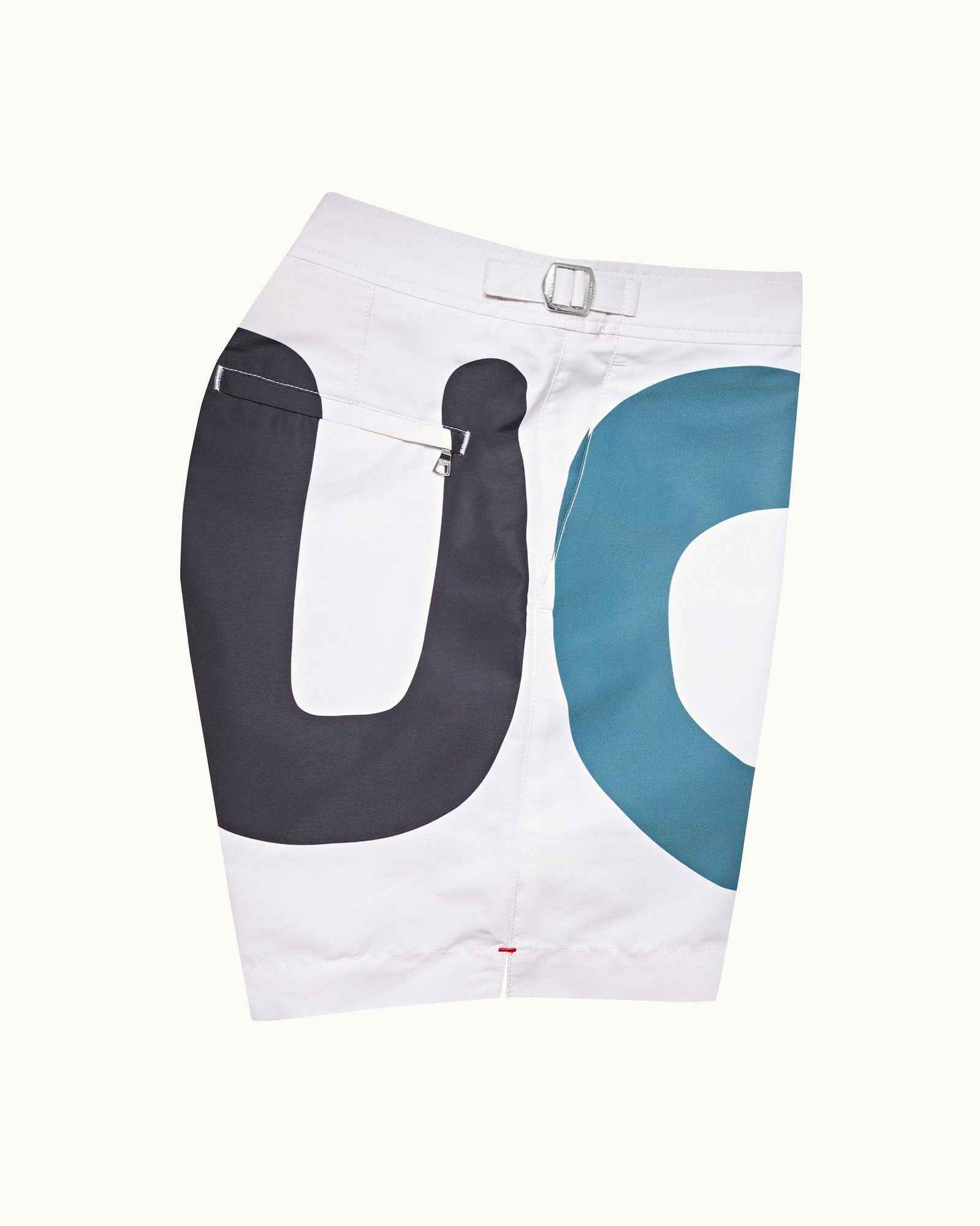 White Sand O.BUOY Mid-Length Swim Shorts | White Sand